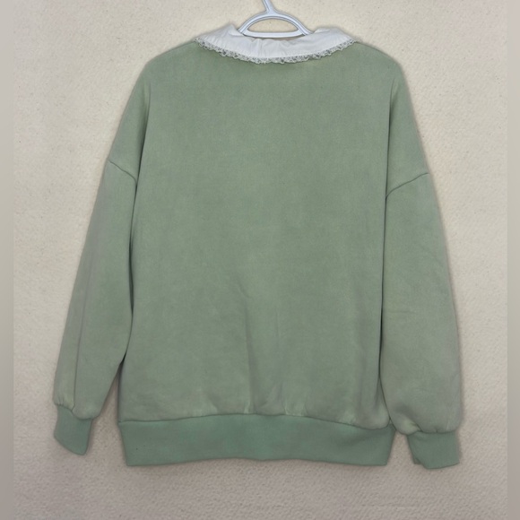 Dolls Kill Strawberry Shortcake Sweatshirt with lace & embroidery details. - Picture 14 of 16